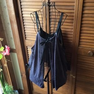 ROMEO & JULIET GRAY COLD SHOULDER COVERUP/TOP L